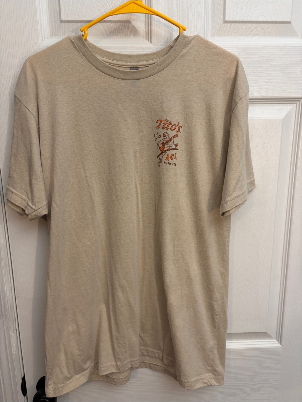 Next Level Apparel Beige Tito's ACL Music Fest Tee